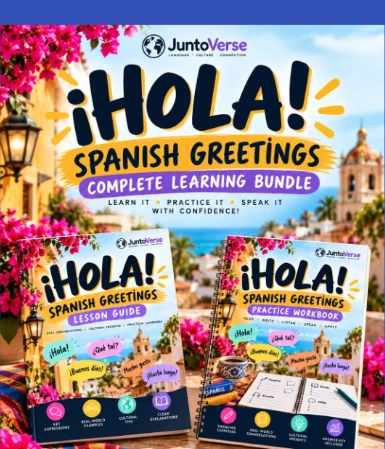 ¡HOLA! Spanish Greetings Complete Learning Bundle cover